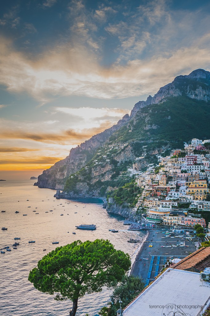 The view of Positano